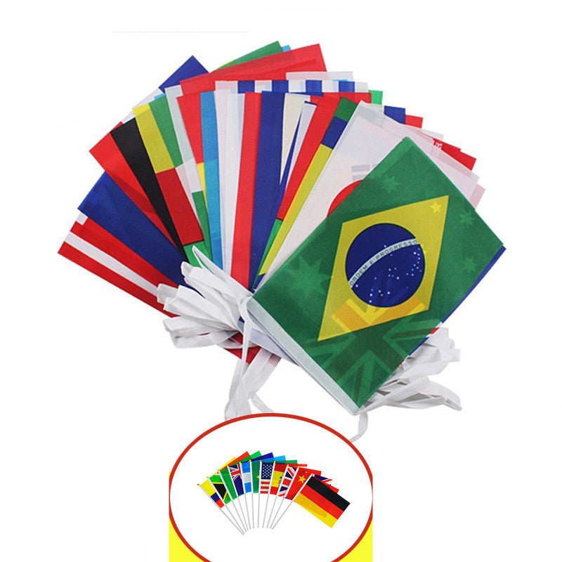 World Cup String Top Pulling the Flag