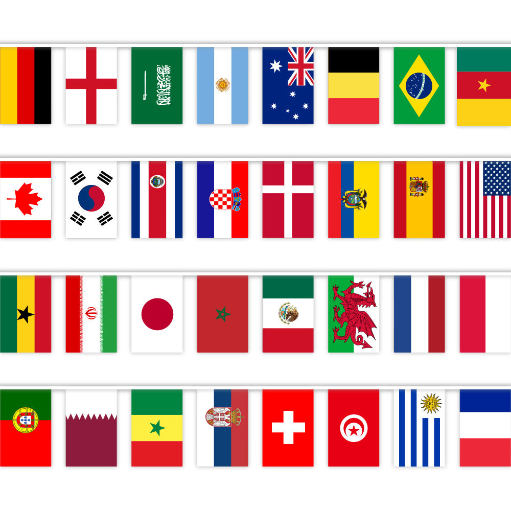 World Cup String Top Pulling the Flag