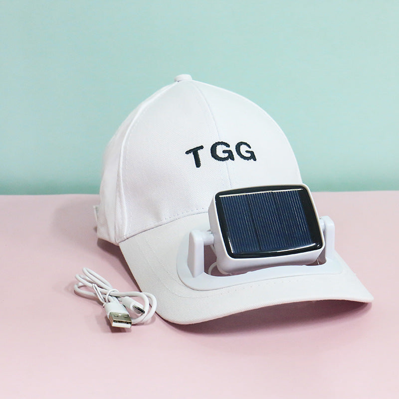 Hat With Fan Solar Charging Sun Protection